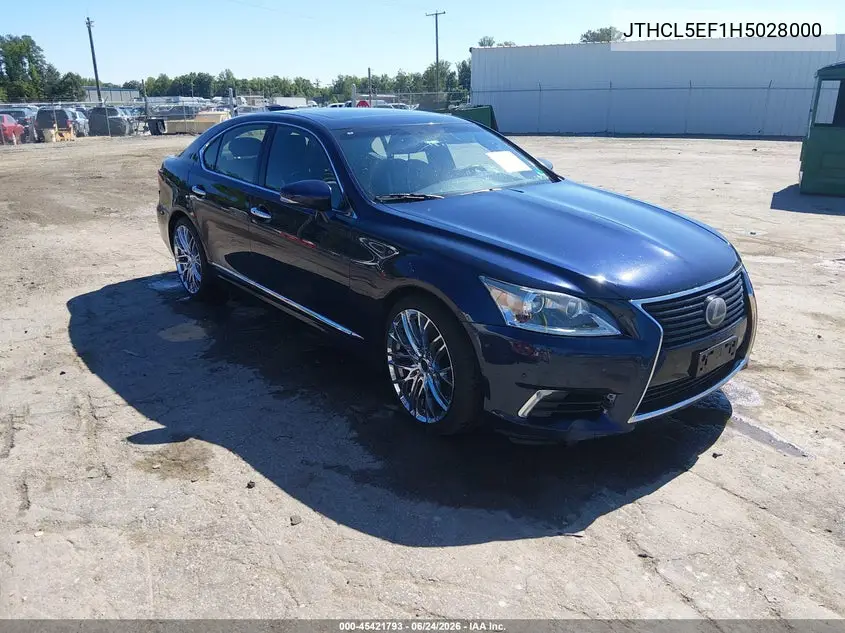 2017 Lexus Ls 460 VIN: JTHCL5EF1H5028000 Lot: 45421793