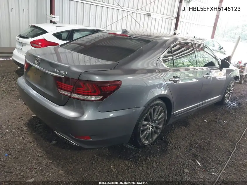 2017 Lexus Ls 460 VIN: JTHBL5EFXH5146123 Lot: 45523688