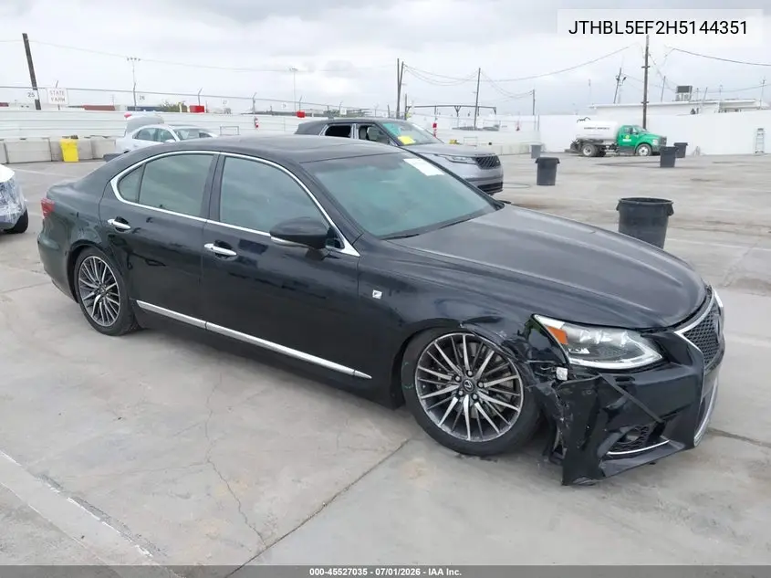 2017 Lexus Ls 460 VIN: JTHBL5EF2H5144351 Lot: 45527035