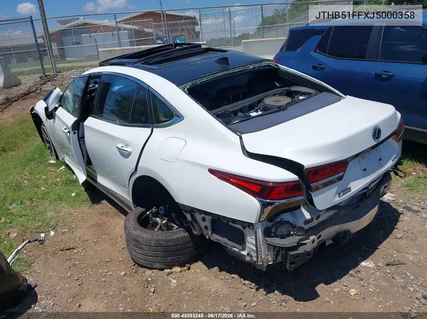 2018 Lexus Ls 500 F Sport VIN: JTHB51FFXJ5000358 Lot: 45393245