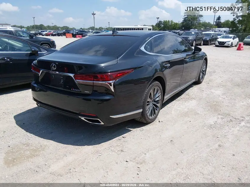 2018 Lexus Ls 500 VIN: JTHC51FF6J5004797 Lot: 45489583