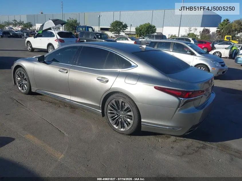 2018 Lexus Ls 500 VIN: JTHB51FF4J5005250 Lot: 45651827