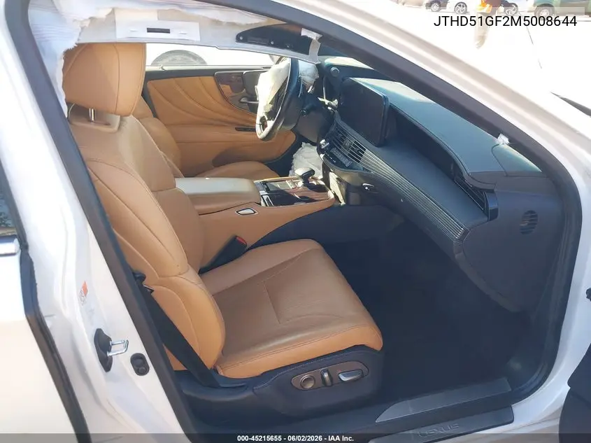 2021 Lexus Ls 500 VIN: JTHD51GF2M5008644 Lot: 45215655