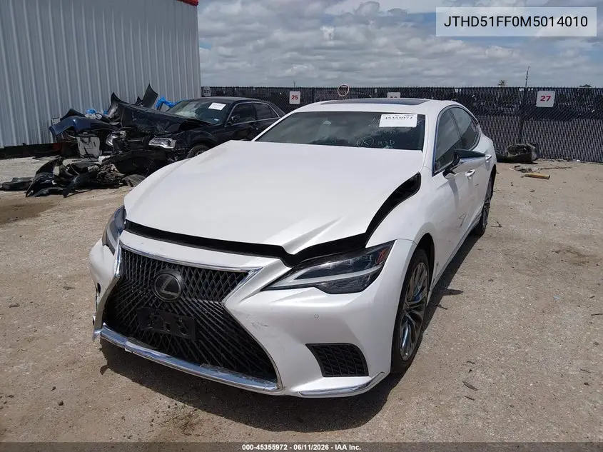 2021 Lexus Ls 500 VIN: JTHD51FF0M5014010 Lot: 45355972
