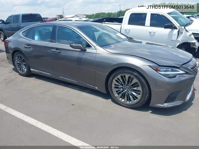 2021 Lexus Ls 500 VIN: JTHD51FF0M5013648 Lot: 45489556