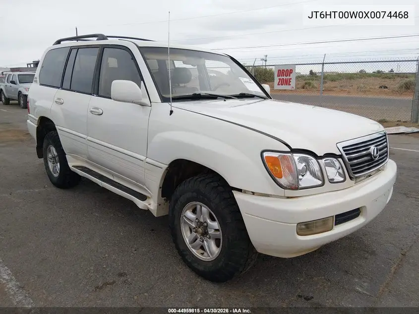 1999 Lexus Lx 470 VIN: JT6HT00W0X0074468 Lot: 44959815