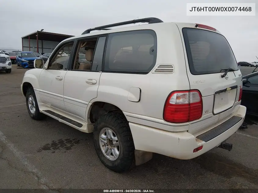 1999 Lexus Lx 470 VIN: JT6HT00W0X0074468 Lot: 44959815