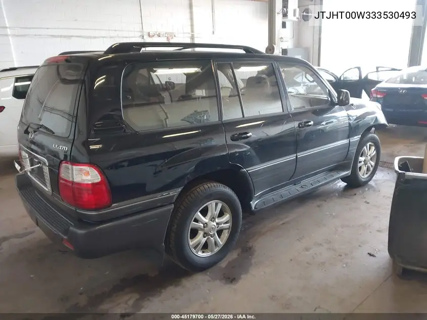2003 Lexus Lx 470 VIN: JTJHT00W333530493 Lot: 45179700