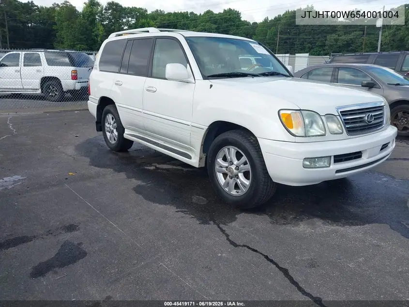 2005 Lexus Lx 470 VIN: JTJHT00W654001004 Lot: 45419171