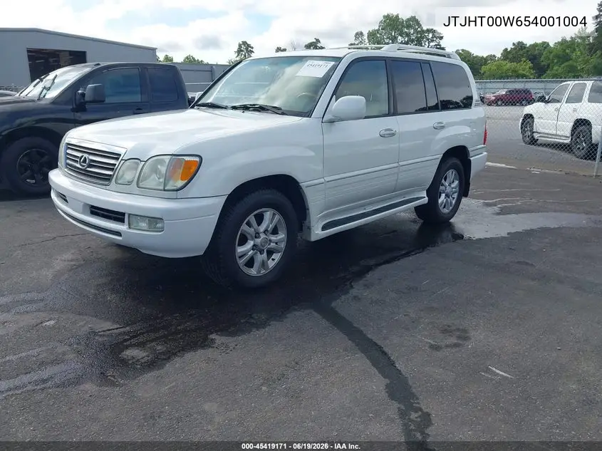 2005 Lexus Lx 470 VIN: JTJHT00W654001004 Lot: 45419171