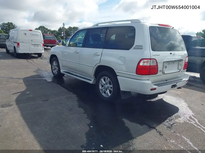 2005 Lexus Lx 470 VIN: JTJHT00W654001004 Lot: 45419171