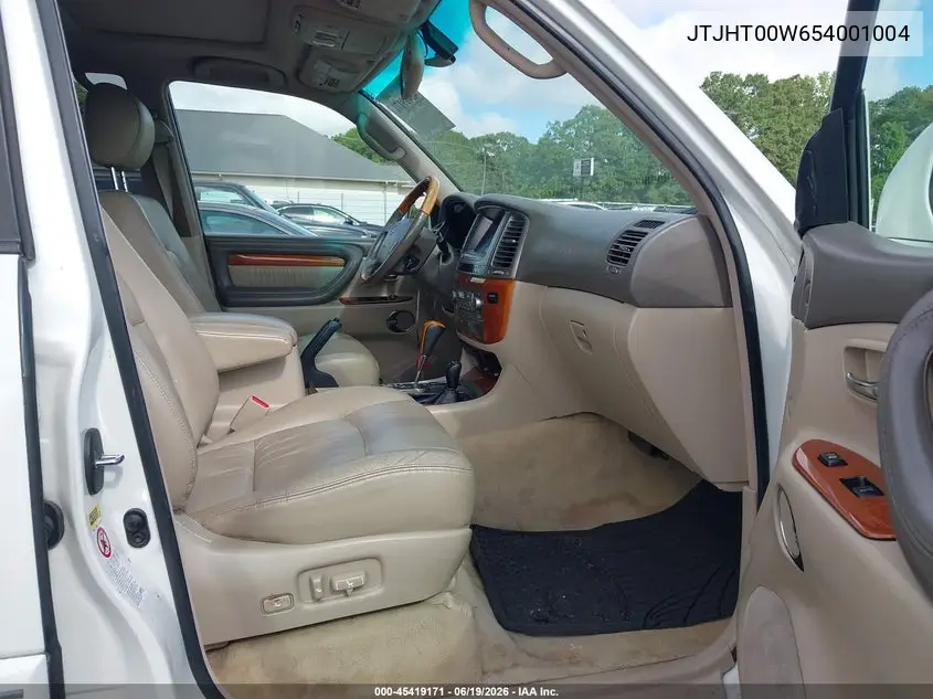 2005 Lexus Lx 470 VIN: JTJHT00W654001004 Lot: 45419171