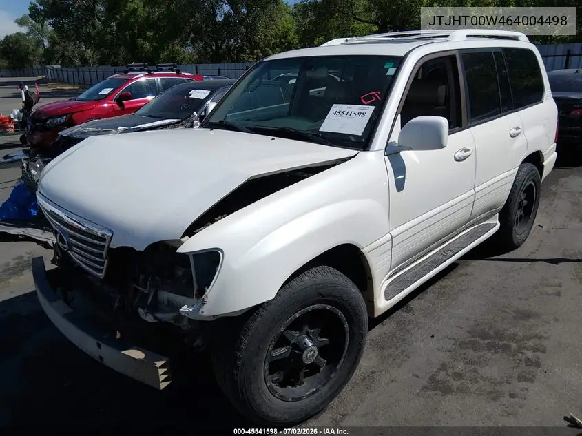 2006 Lexus Lx 470 VIN: JTJHT00W464004498 Lot: 45541598