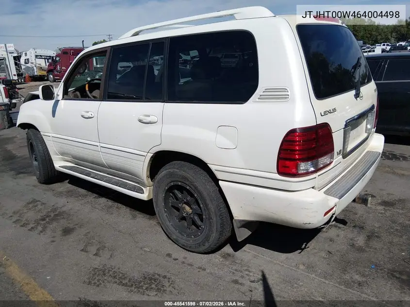 2006 Lexus Lx 470 VIN: JTJHT00W464004498 Lot: 45541598
