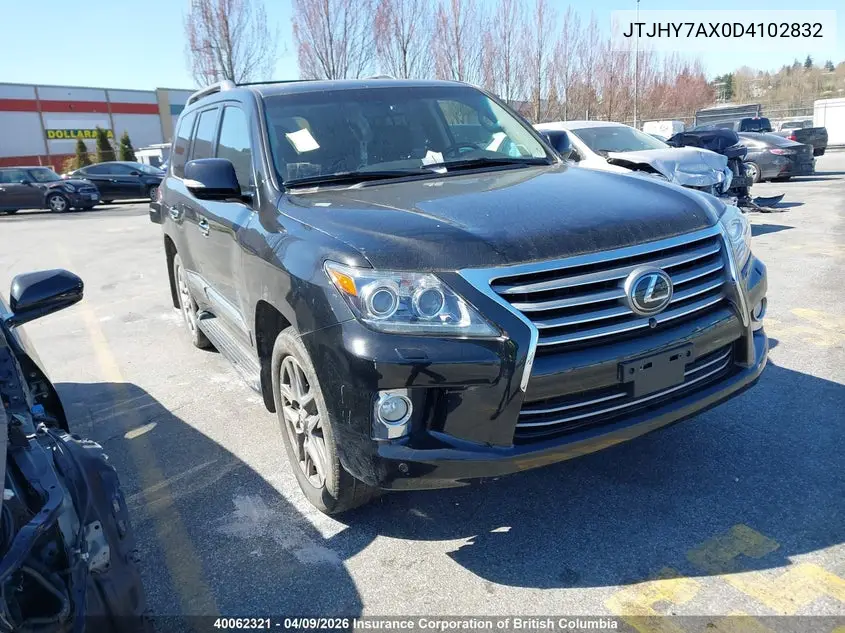 2013 Lexus Lx 570 570 VIN: JTJHY7AX0D4102832 Lot: 40062321