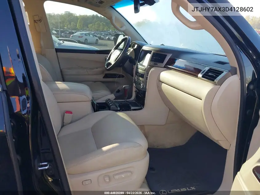2013 Lexus Lx 570 VIN: JTJHY7AX3D4128602 Lot: 44928399