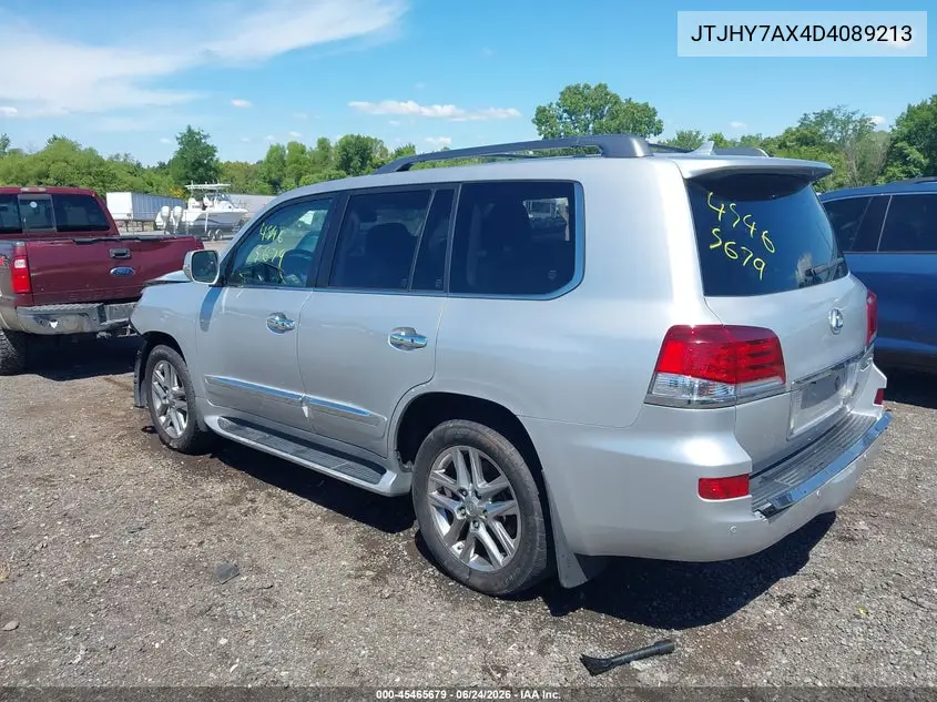 2013 Lexus Lx 570 VIN: JTJHY7AX4D4089213 Lot: 45465679