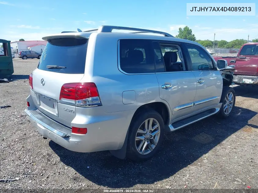 2013 Lexus Lx 570 VIN: JTJHY7AX4D4089213 Lot: 45465679