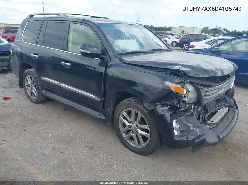2013 Lexus Lx 570 VIN: JTJHY7AX6D4105749 Lot: 45531347