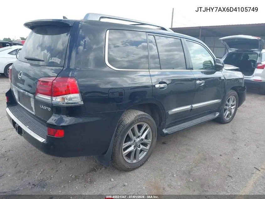 2013 Lexus Lx 570 VIN: JTJHY7AX6D4105749 Lot: 45531347