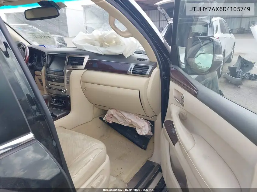 2013 Lexus Lx 570 VIN: JTJHY7AX6D4105749 Lot: 45531347