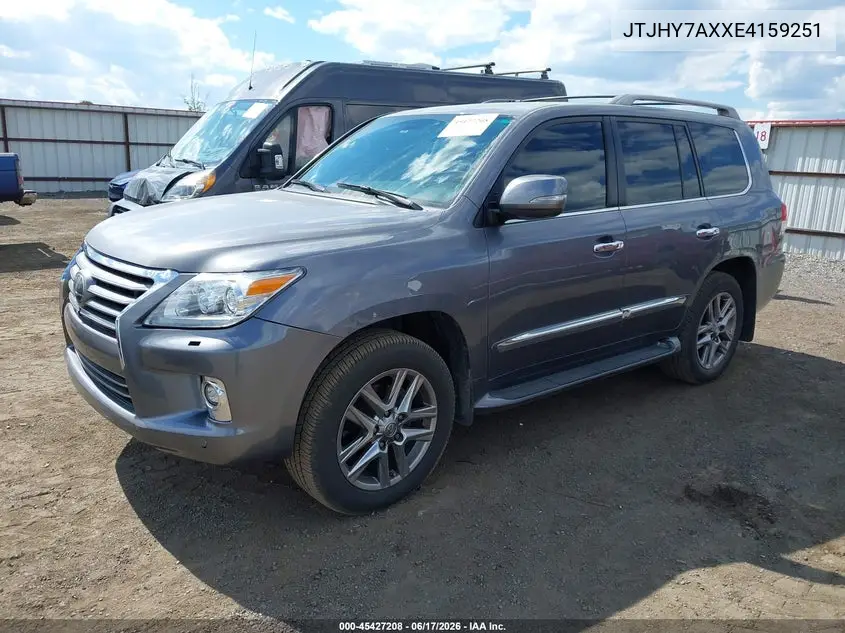2014 Lexus Lx 570 VIN: JTJHY7AXXE4159251 Lot: 45427208