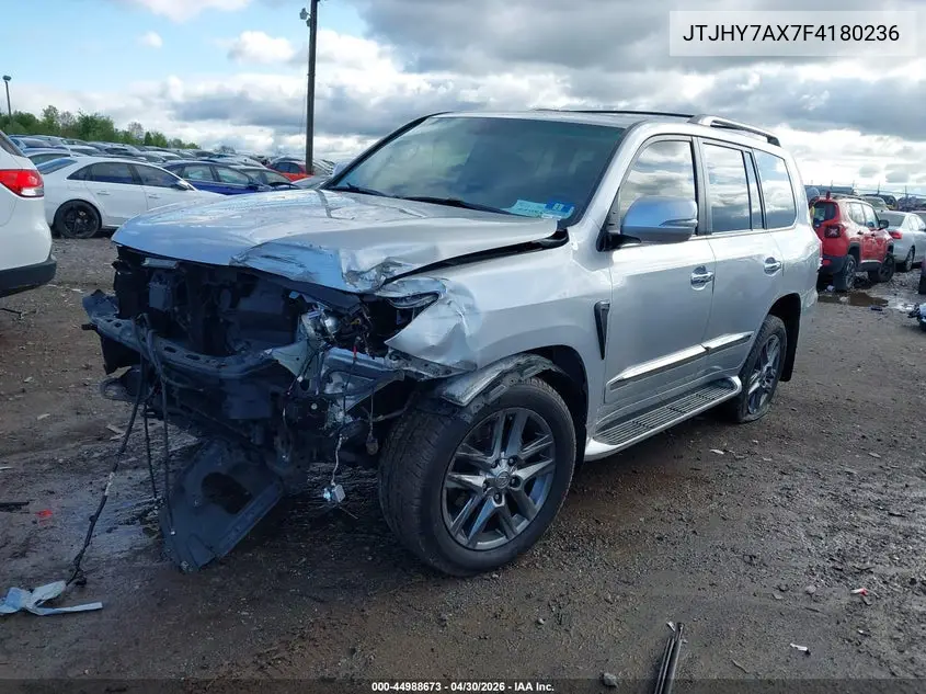 2015 Lexus Lx 570 VIN: JTJHY7AX7F4180236 Lot: 44988673