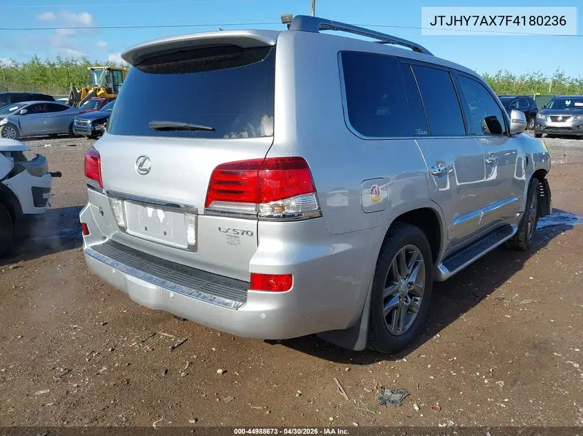 2015 Lexus Lx 570 VIN: JTJHY7AX7F4180236 Lot: 44988673