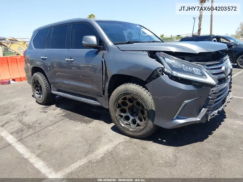 2016 Lexus Lx 570 VIN: JTJHY7AX6G4203572 Lot: 45306760