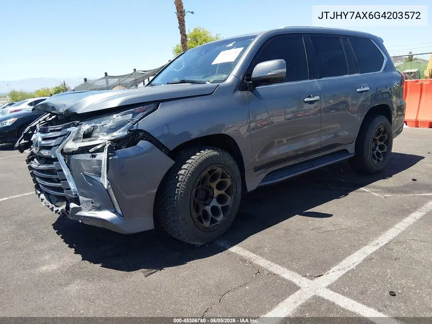 2016 Lexus Lx 570 VIN: JTJHY7AX6G4203572 Lot: 45306760