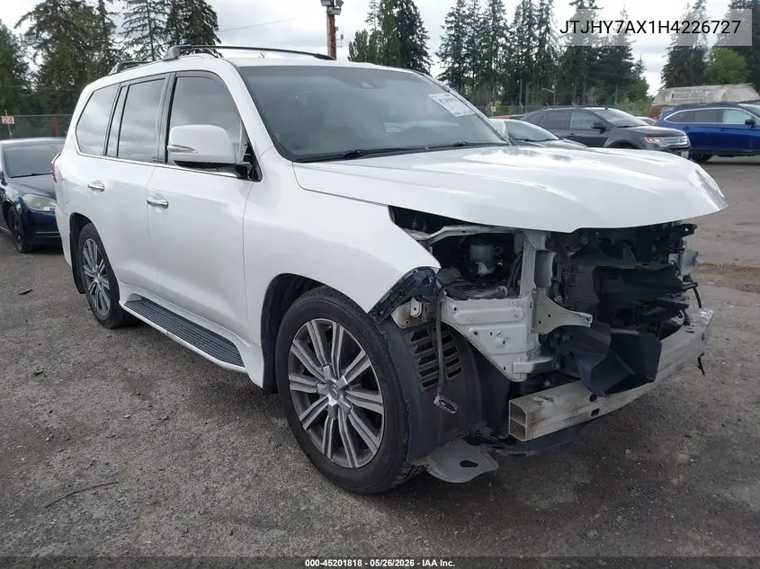 2017 Lexus Lx 570 VIN: JTJHY7AX1H4226727 Lot: 45201818