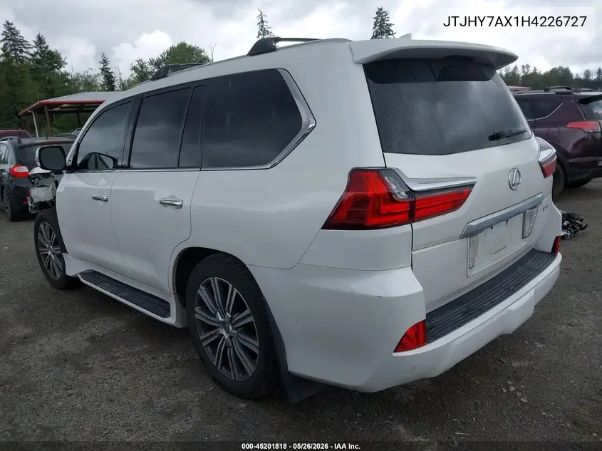 2017 Lexus Lx 570 VIN: JTJHY7AX1H4226727 Lot: 45201818