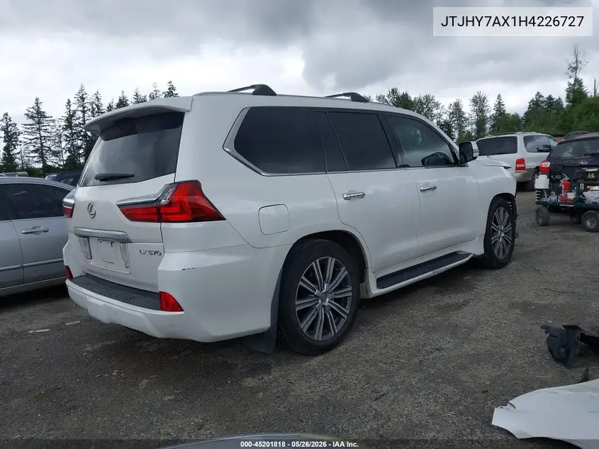 2017 Lexus Lx 570 VIN: JTJHY7AX1H4226727 Lot: 45201818