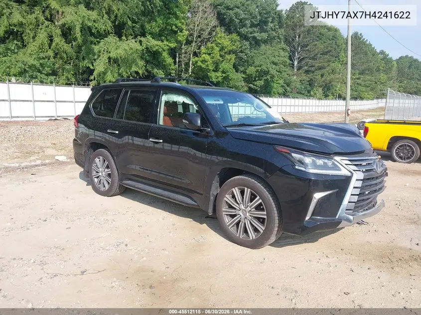 2017 Lexus Lx 570 VIN: JTJHY7AX7H4241622 Lot: 45512115