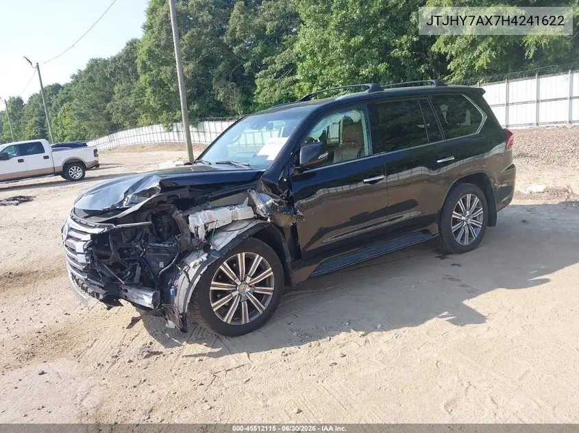 2017 Lexus Lx 570 VIN: JTJHY7AX7H4241622 Lot: 45512115