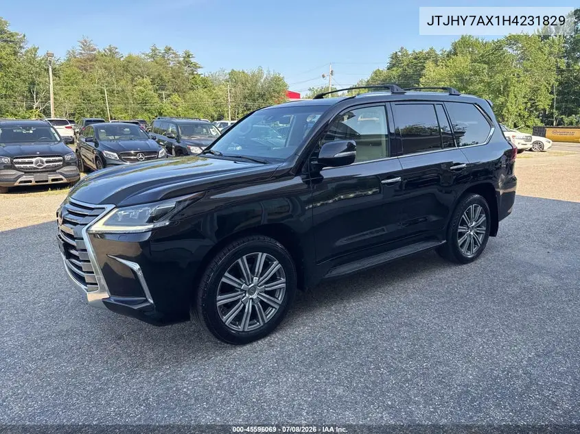 2017 Lexus Lx 570 VIN: JTJHY7AX1H4231829 Lot: 45596069