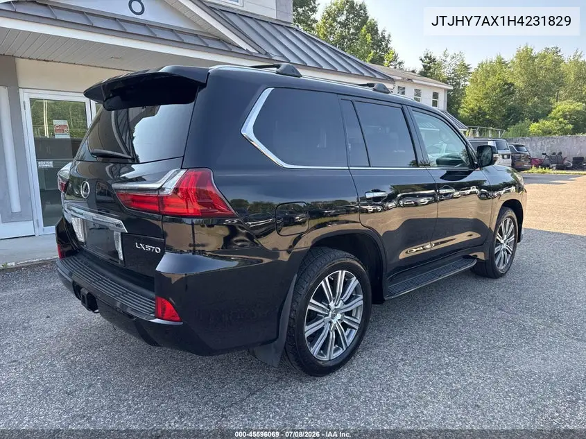 2017 Lexus Lx 570 VIN: JTJHY7AX1H4231829 Lot: 45596069