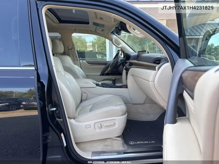 2017 Lexus Lx 570 VIN: JTJHY7AX1H4231829 Lot: 45596069