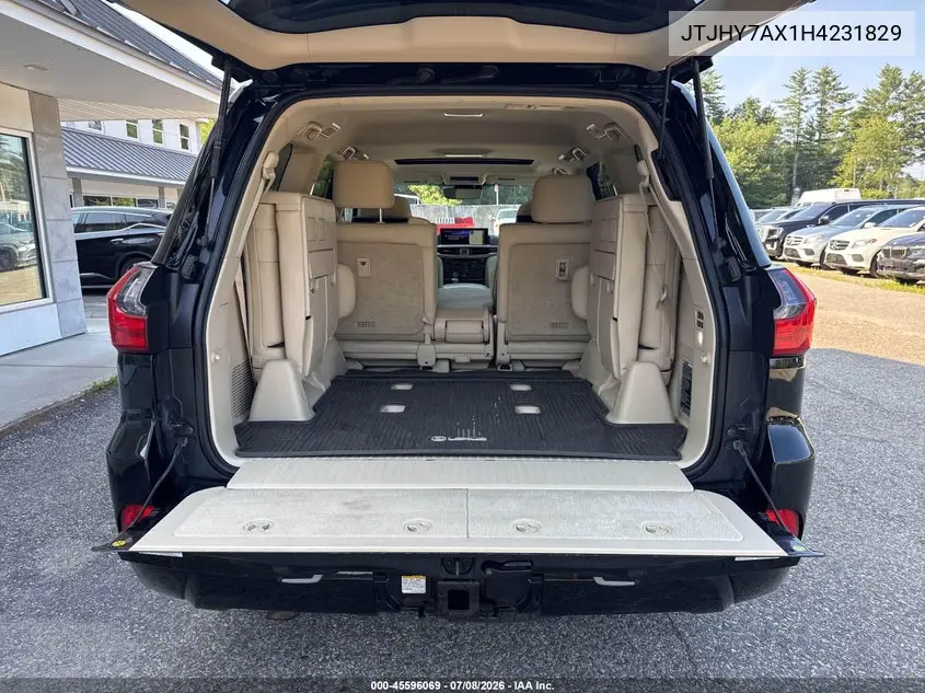 2017 Lexus Lx 570 VIN: JTJHY7AX1H4231829 Lot: 45596069