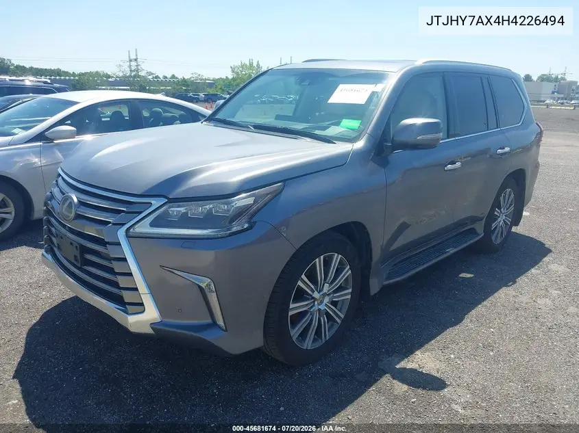 2017 Lexus Lx 570 VIN: JTJHY7AX4H4226494 Lot: 45681674