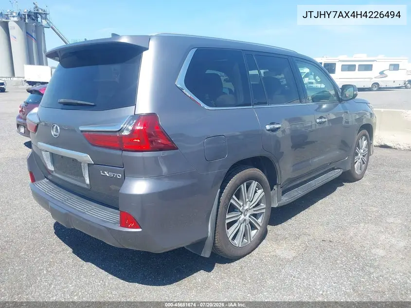 2017 Lexus Lx 570 VIN: JTJHY7AX4H4226494 Lot: 45681674
