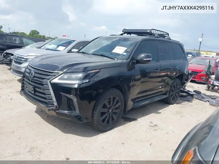 2019 Lexus Lx 570 Three-Row VIN: JTJHY7AXXK4295116 Lot: 45582512