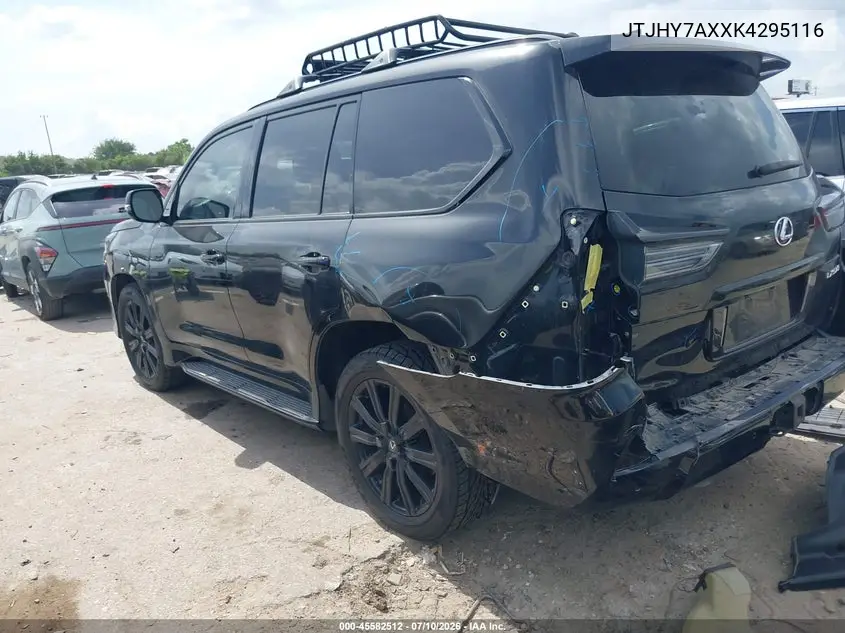 2019 Lexus Lx 570 Three-Row VIN: JTJHY7AXXK4295116 Lot: 45582512