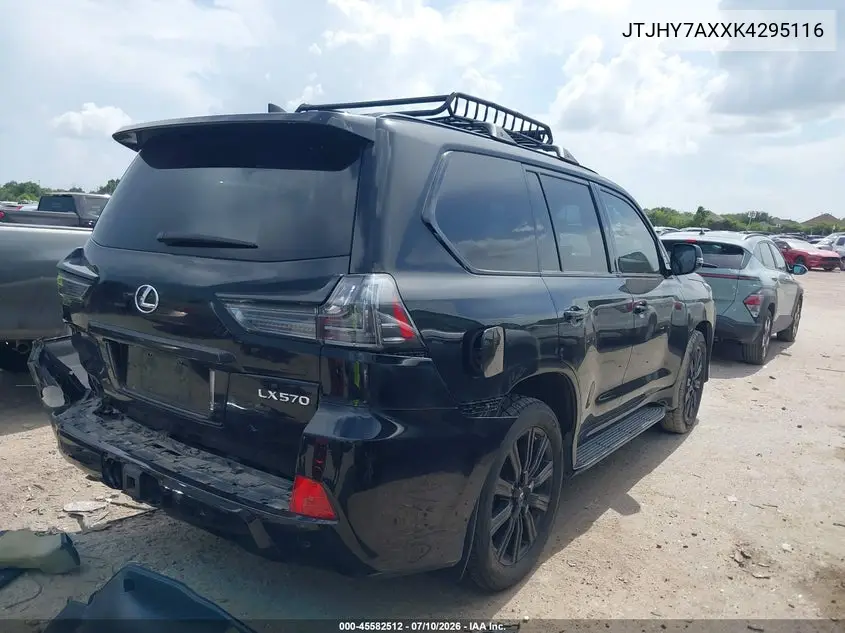 2019 Lexus Lx 570 Three-Row VIN: JTJHY7AXXK4295116 Lot: 45582512