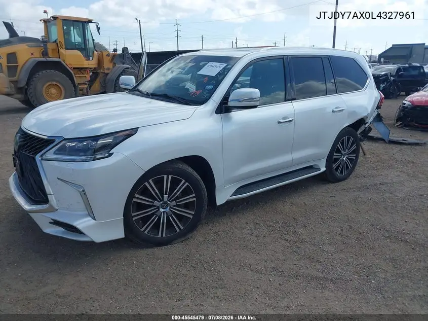 2020 Lexus Lx 570 Three-Row VIN: JTJDY7AX0L4327961 Lot: 45545479