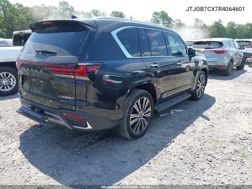 2024 Lexus Lx 600 Luxury VIN: JTJGB7CX7R4064601 Lot: 45505668