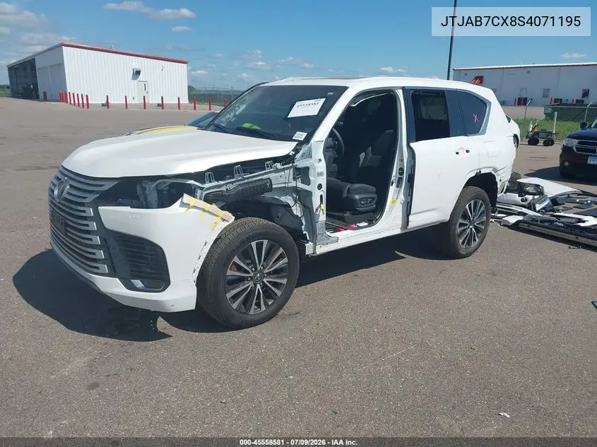 2025 Lexus Lx 600 Premium VIN: JTJAB7CX8S4071195 Lot: 45558581