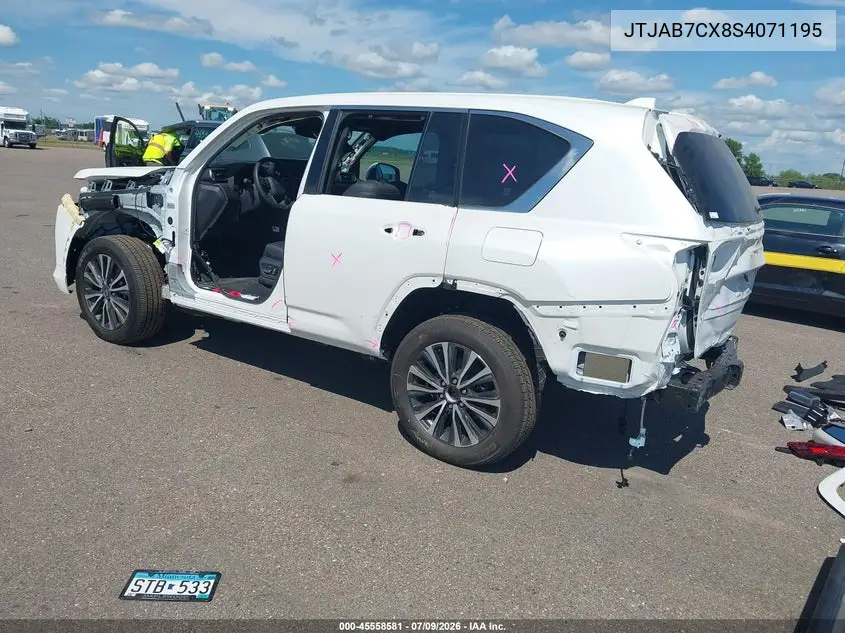 2025 Lexus Lx 600 Premium VIN: JTJAB7CX8S4071195 Lot: 45558581
