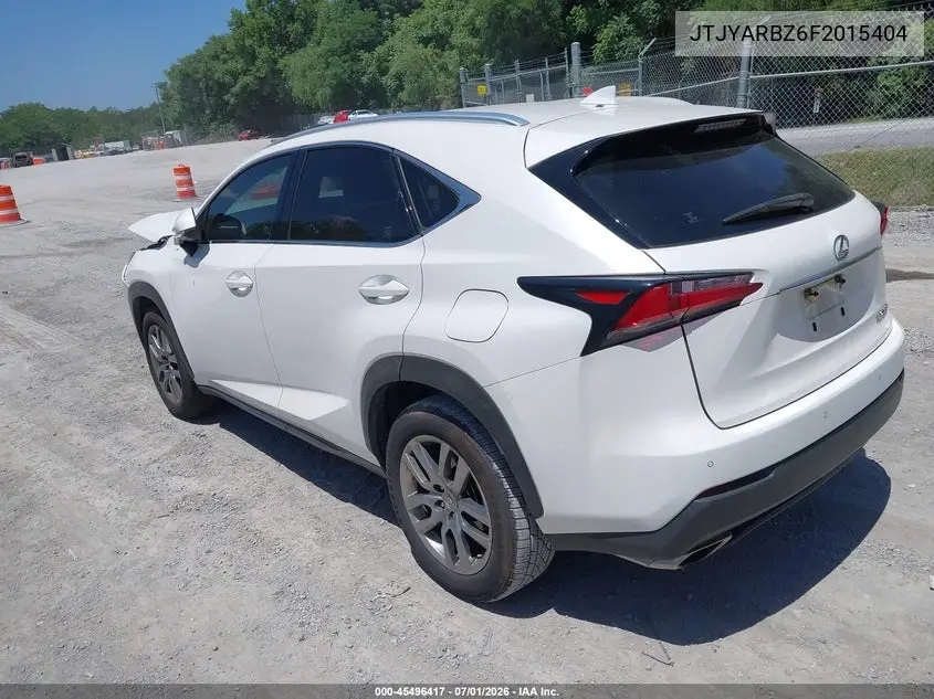 2015 Lexus Nx 200T VIN: JTJYARBZ6F2015404 Lot: 45496417