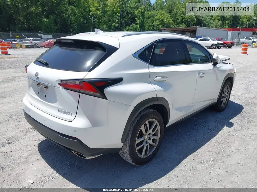 2015 Lexus Nx 200T VIN: JTJYARBZ6F2015404 Lot: 45496417